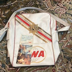 Vintage TWA airline carry on luggage
